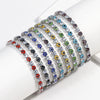 Women's Light Luxury Style Copper Bracelet With Colorful Devil's Eye And Zirconia