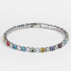 Women's Light Luxury Style Copper Bracelet With Colorful Devil's Eye And Zirconia