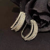 Women's Light Luxury Style Geometric Copper Zirconia Earrings