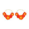 Women's Light Luxury Style Handmade Knitting Flower Pattern Alloy And Stainless Steel Earrings