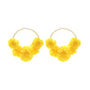 Women's Light Luxury Style Handmade Knitting Flower Pattern Alloy And Stainless Steel Earrings
