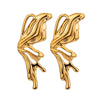 Women's Light Luxury Style Stainless Steel Geometric Drop Shape Electroplated Earrings