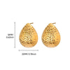 Women's Light Luxury Style Stainless Steel Geometric Drop Shape Electroplated Earrings