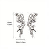 Women's Light Luxury Style Stainless Steel Geometric Drop Shape Electroplated Earrings