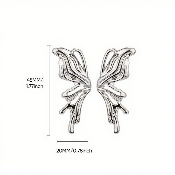 Women's Light Luxury Style Stainless Steel Geometric Drop Shape Electroplated Earrings