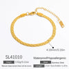 Women's Light Luxury Titanium Steel Bracelet With Geometric Pattern Electroplated 18K True Gold Chain Accessories