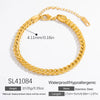 Women's Light Luxury Titanium Steel Bracelet With Geometric Pattern Electroplated 18K True Gold Chain Accessories