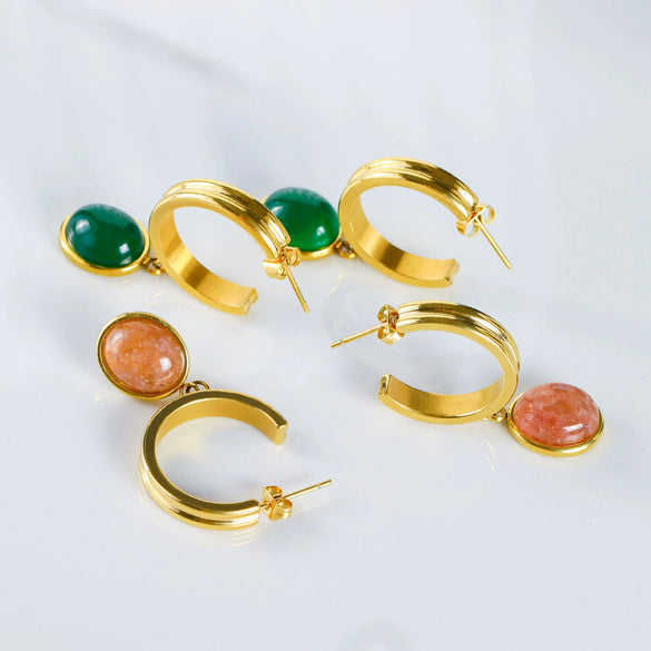 Women's Light Luxury Titanium Steel Electroplated Earrings