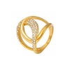 Women's Light Luxury 316L Stainless Steel Geometric Ring Electroplated With Real Gold