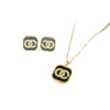 Women's Light Luxury Titanium Steel Jewelry Necklace With Gemstone Pendant And Electroplated Letters Numbers Text Design