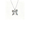 Women's Light Luxury Titanium Steel Water Wave Chain Necklace With Copper Inlaid Zircon Pendant