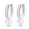 Women's Light Luxury Ushaped Copper Earrings Set With Pearls