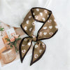 Women's Lightweight Polyester Long Ribbon Scarf Decorative Bag Scarf For Spring And Autumn