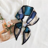 Women's Lightweight Polyester Long Ribbon Scarf Decorative Bag Scarf For Spring And Autumn