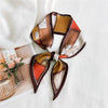 Women's Lightweight Polyester Long Ribbon Scarf Decorative Bag Scarf For Spring And Autumn