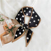 Women's Lightweight Polyester Long Ribbon Scarf Decorative Bag Scarf For Spring And Autumn