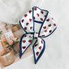 Women's Lightweight Polyester Long Ribbon Scarf Decorative Bag Scarf For Spring And Autumn