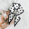 Women's Lightweight Polyester Long Ribbon Scarf Decorative Bag Scarf For Spring And Autumn