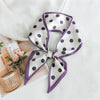 Women's Lightweight Polyester Long Ribbon Scarf Decorative Bag Scarf For Spring And Autumn