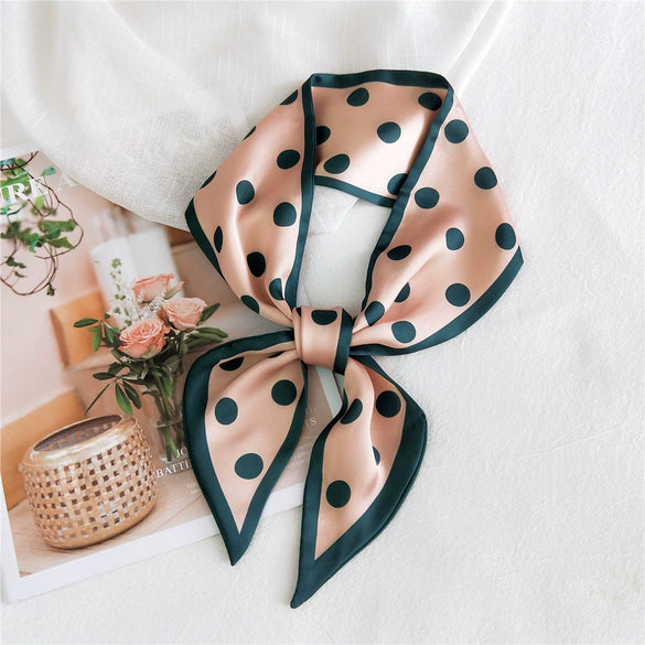 Women's Lightweight Polyester Long Ribbon Scarf Decorative Bag Scarf For Spring And Autumn