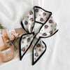 Women's Lightweight Polyester Long Ribbon Scarf Decorative Bag Scarf For Spring And Autumn