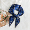 Women's Lightweight Polyester Long Ribbon Scarf Decorative Bag Scarf For Spring And Autumn