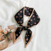 Women's Lightweight Polyester Long Ribbon Scarf Decorative Bag Scarf For Spring And Autumn