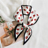 Women's Lightweight Polyester Long Ribbon Scarf Decorative Bag Scarf For Spring And Autumn