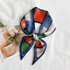 Women's Lightweight Polyester Long Ribbon Scarf Decorative Bag Scarf For Spring And Autumn