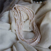 Women's Literary Retro Natural Freshwater Pearl Necklace With Alloy Pendant And Ball Chain In Drop Shape