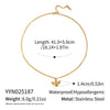 Women's Little Angel Niche Light Luxury Titanium Steel Necklace With Geometric Pattern Electroplated O Word Chain