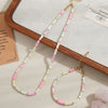 Women's Little Fresh Style Handmade Shell And Copper Beaded Geometric Clavicle Chain Necklace