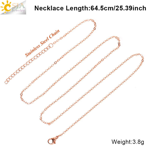 Women's Lobster Clasp Round Bead Chain Necklace With Gold Tone Electroplated Copper Chain And Pu Leather Wax Rope In New Chinese Style