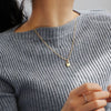Women's Lock Necklace Brass Copper Plated With 18K Gold Electroplating Cross Chain Fashion Jewelry