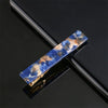 Women's Long Acetate Hair Clip Retro Sculpted Side Barrette With Leopard And Marble Pattern
