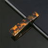 Women's Long Acetate Hair Clip Retro Sculpted Side Barrette With Leopard And Marble Pattern