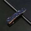 Women's Long Acetate Hair Clip Retro Sculpted Side Barrette With Leopard And Marble Pattern