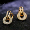 Women's Long Constellation Drop Earrings Electroplated Alloy Geometric Jewelry With Sparkling Accents In A Retro Celestial Style