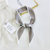 Women's Long Decorative Silk Scarf Ribbon Tie For Bag Handle Wrapping Shirt Matching And Neck Tie Accent