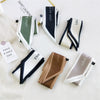 Women's Long Decorative Silk Scarf Ribbon Tie For Bag Handle Wrapping Shirt Matching And Neck Tie Accent