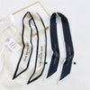 Women's Long Decorative Silk Scarf Ribbon Tie For Bag Handle Wrapping Shirt Matching And Neck Tie Accent