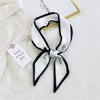 Women's Long Decorative Silk Scarf Ribbon Tie For Bag Handle Wrapping Shirt Matching And Neck Tie Accent