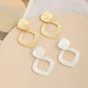 Women's Long Geometric Alloy Earrings Vintage Exaggerated Statement Jewelry For Wholesale