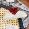 Women's Love Style Plastic And Resin Handmade Hair Shark Clip Hair Accessories