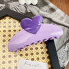 Women's Love Style Plastic And Resin Handmade Hair Shark Clip Hair Accessories
