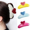 Women's Love Style Plastic And Resin Handmade Hair Shark Clip Hair Accessories