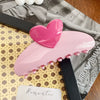 Women's Love Style Plastic And Resin Handmade Hair Shark Clip Hair Accessories
