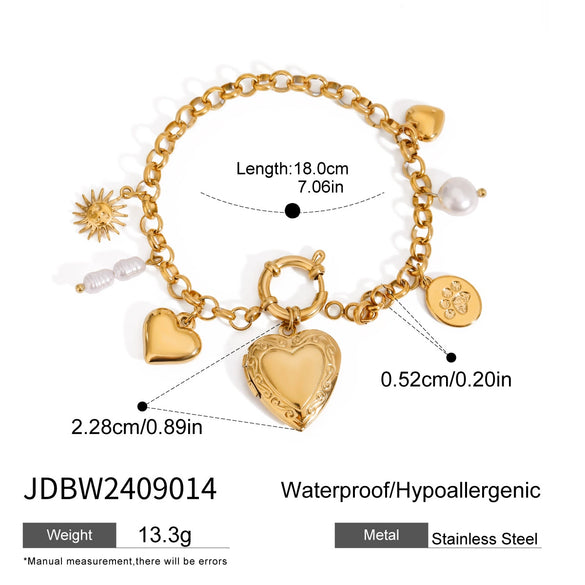Women's Love Titanium Steel Bracelet With Geometric Design Electroplated Light Luxury High End Jewelry