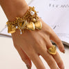Women's Love Titanium Steel Bracelet With Geometric Design Electroplated Light Luxury High End Jewelry