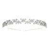 Women's Lovely Zircon Flower Headband With Fairy Inspired Geometric Plaid Inlay Details